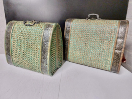 Houten koffers boho
