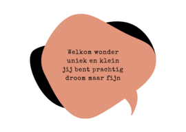 Welkom wonder (meisje)