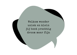 Welkom wonder (jongen)