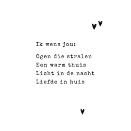 Ik wens jou