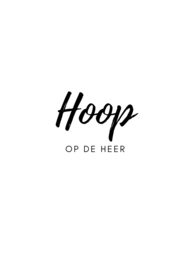 Hoop op de Heer