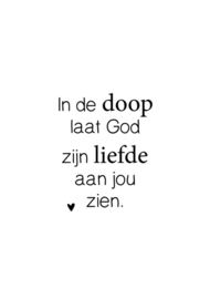 De liefde van de doop