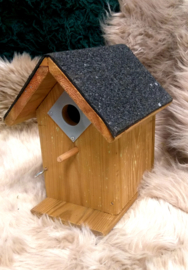 VOGELHUISJE MET DAKLEER