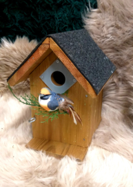 VOGELHUISJE MET DAKLEER