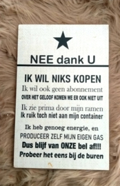 WIJ KOPEN NIKS