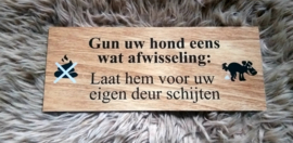 GUN UW HOND.......