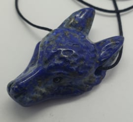 Wolf hanger Lapis Lazuli