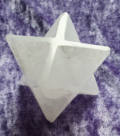Seleniet - Satijnspaat Merkaba 6 cm