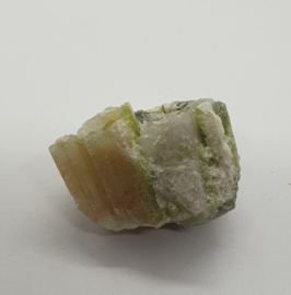 Watermeloen Tourmalijn in kwarts.