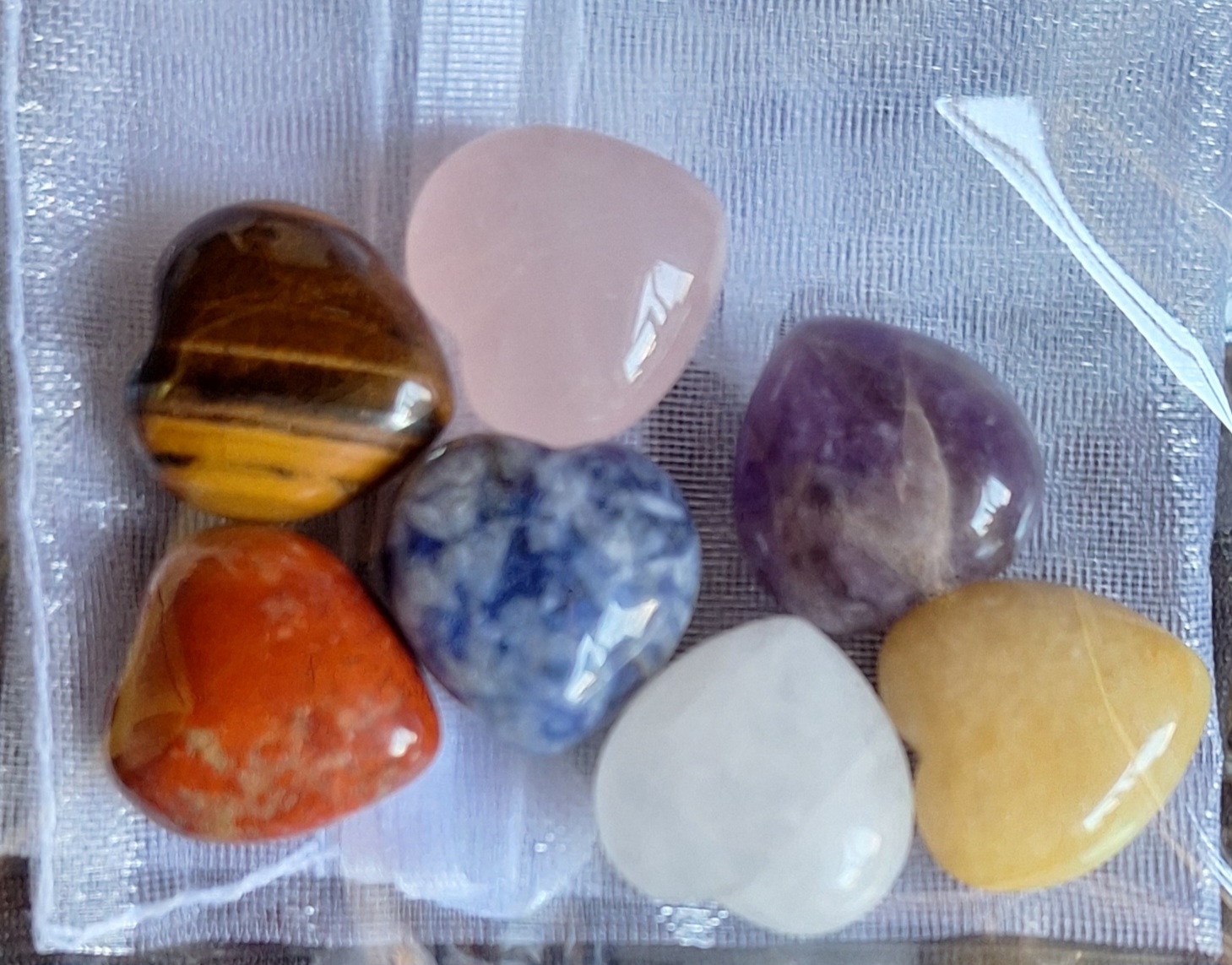 Set van 7 Minihartjes