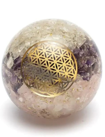 Orgonite Bol Gouden Driehoek