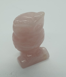 Uil Rozekwarts ca. 3,5 cm