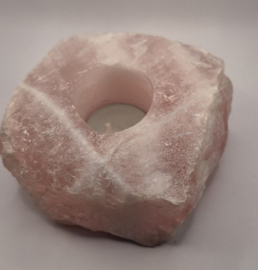 Rozekwarts waxinelicht