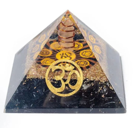 Orgonite Piramide Zwarte Tourmalijn OHM