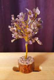 Amethyst Edelsteenboom op voet