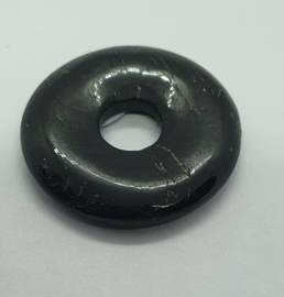 Zwarte Tourmalijn donut Ø 30 mm