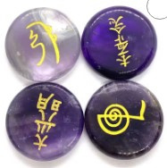 Set - Reiki Symbool Stenen Amethyst