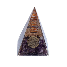 Orgonite Piramide  - Amethyst hoog