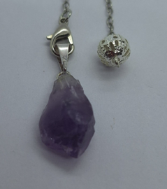 Amethyst pendel - ruw