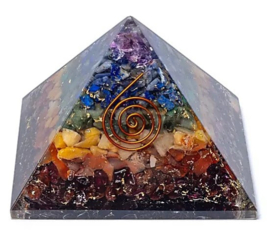 Orgonite Piramide - 7 Chakra