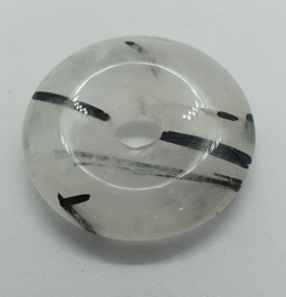 Tourmalijnkwarts donut Ø 40 mm