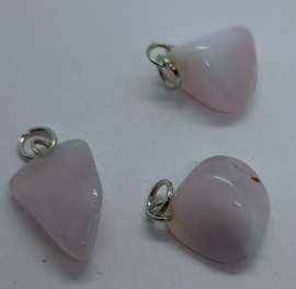Chalcedone roze hangertje
