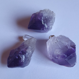 Amethyst hangertje ruw