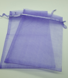 Organza zakje lila 15x10 cm