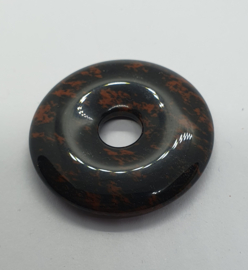 Obsidiaan Mahonie donut Ø 40 mm
