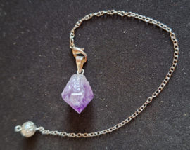 Amethyst pendel - ruw
