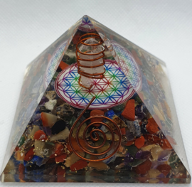 Orgonite Piramide -Multi color