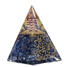 Orgonite Piramide - Sodaliet hoog