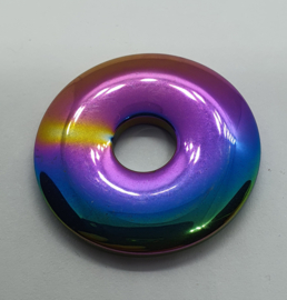 Regenboog Hematiet donut Ø 30 mm
