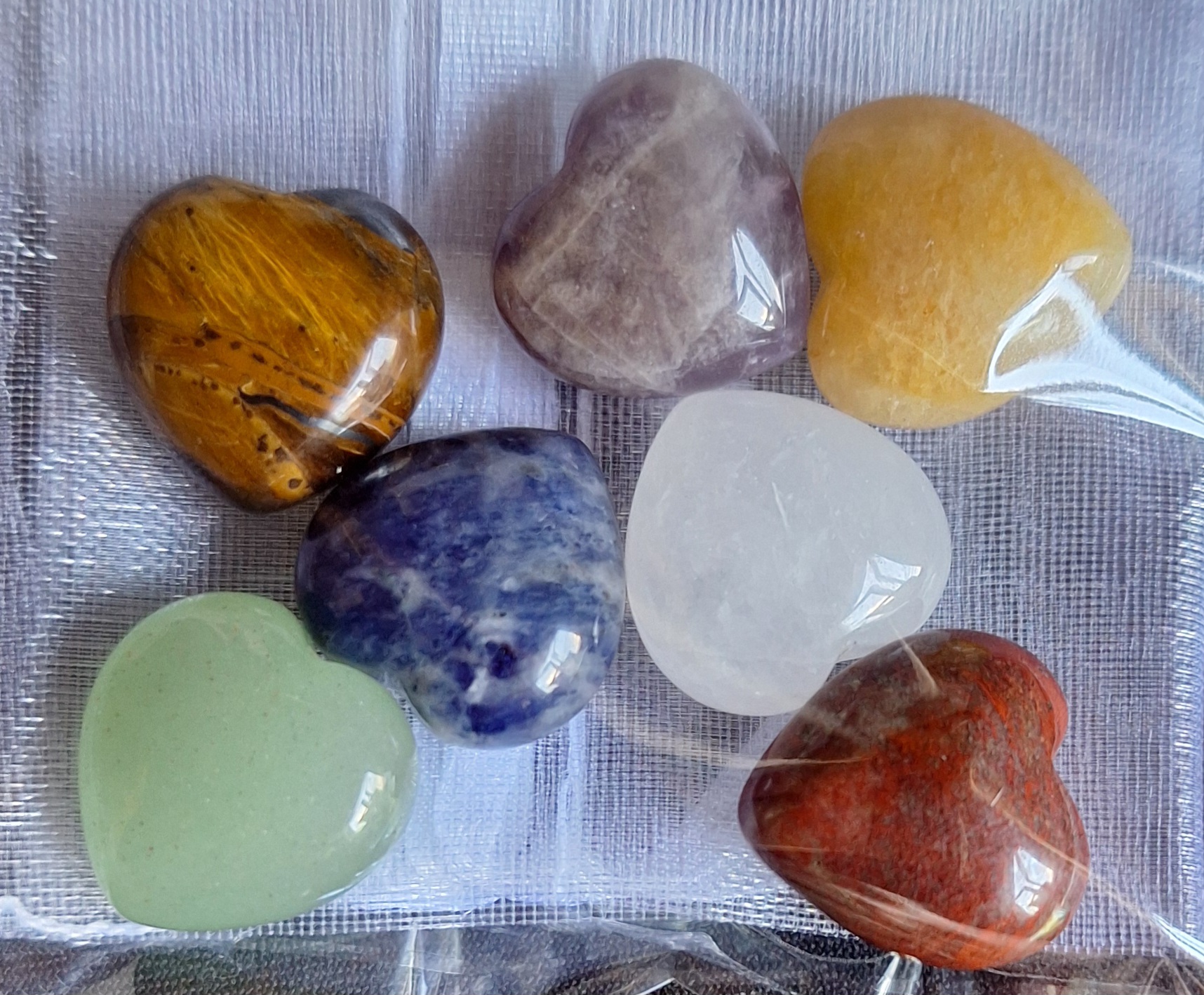 Set van 7 Minihartjes
