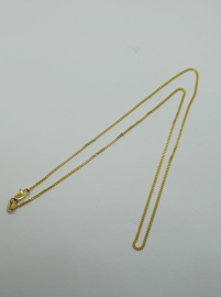 Gold Plated gourmet collier 42 cm