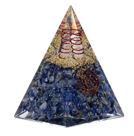 Orgonite Piramide - Sodaliet hoog