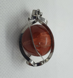 Jaspis  Rood bolhanger