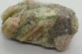 Watermeloen Tourmalijn in kwarts.