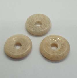 Maansteen donut Ø. 30 mm