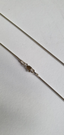 Zilveren Slang Collier 1,23 mm / 45 cm
