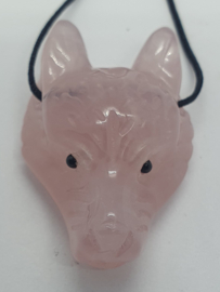 Wolf hanger Rozekwarts