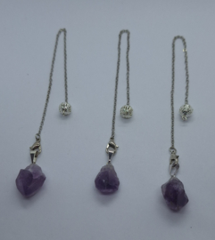 Amethyst pendel - ruw