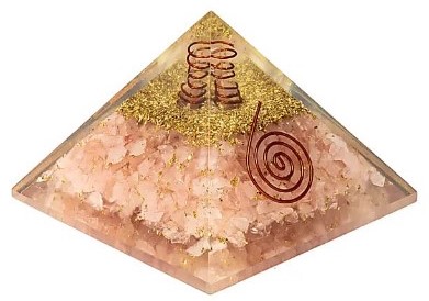 Orgonite Piramide  - Rozekwarts