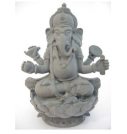 Ganesha grijs op lotus