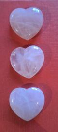Rozekwarts hart 4 cm