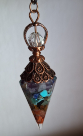 Orgonite Chakra pendel