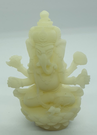 Ganesha wit op lotus