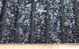 Keukenmat - loper - Heavy Duty - zwart - antraciet - 40x180cm - antislip