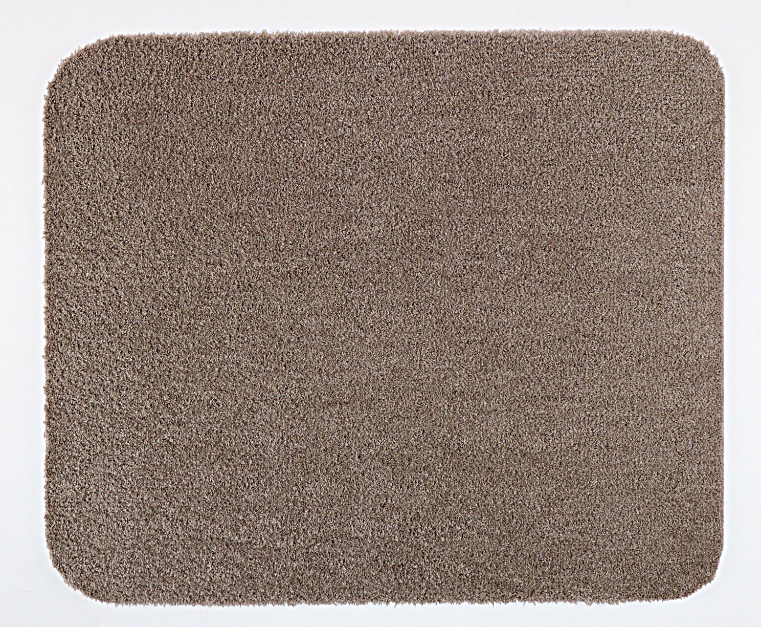 Badkamermat - WC mat - Hangend toiletmat - Soft - beige taupe - 50x60cm - antislip