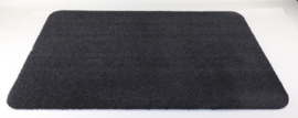 Badmat Soft zwart antraciet 60cm x 100cm antislip
